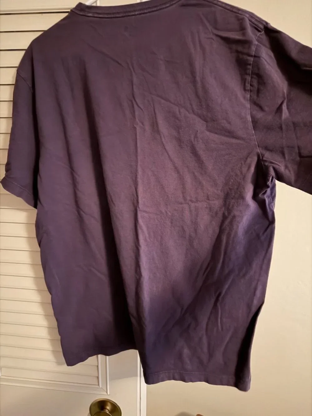 J. Crew Broken-in T Shirt Purple 100% Cotton Large
